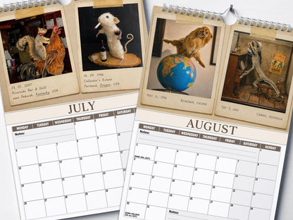 😂Bad Taxidermy Calendar 2027 – Funny & Bizarre Animal Specimens