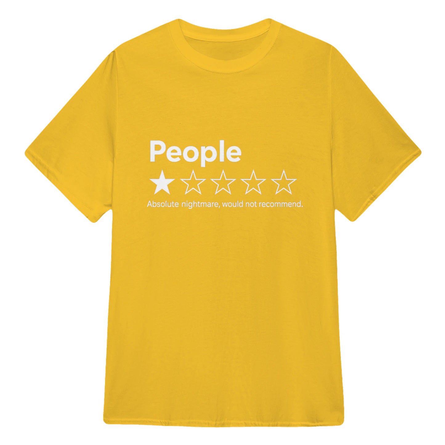TYIIPLUS™ People ★☆☆☆☆ Funny Graphic T-Shirt | Premium 200G Heavyweight Cotton Unisex Tee
