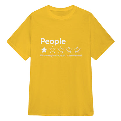 TYIIPLUS™ People ★☆☆☆☆ Funny Graphic T-Shirt | Premium 200G Heavyweight Cotton Unisex Tee
