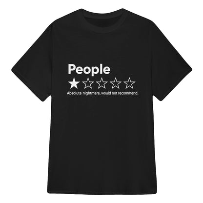 TYIIPLUS™ People ★☆☆☆☆ Funny Graphic T-Shirt | Premium 200G Heavyweight Cotton Unisex Tee