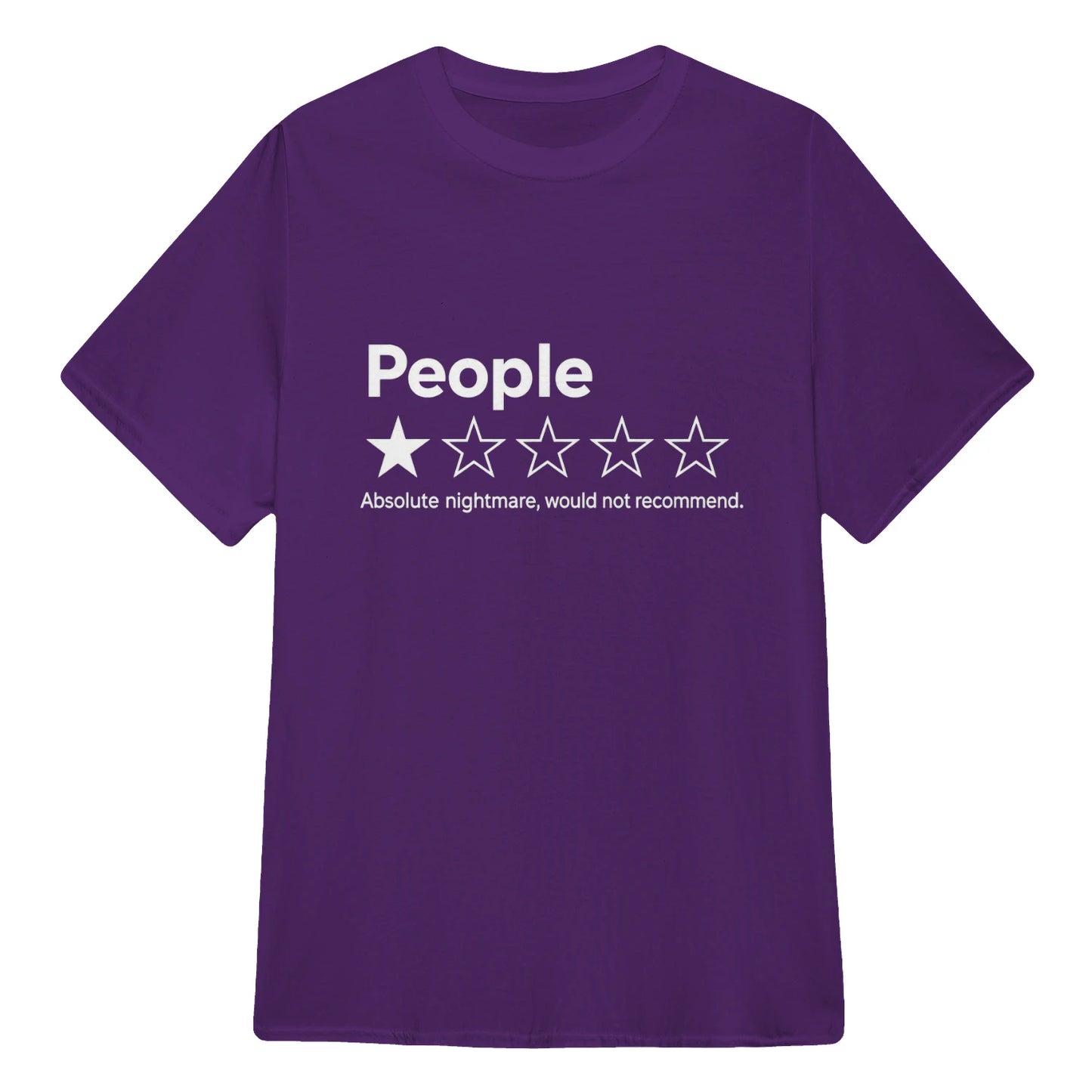TYIIPLUS™ People ★☆☆☆☆ Funny Graphic T-Shirt | Premium 200G Heavyweight Cotton Unisex Tee