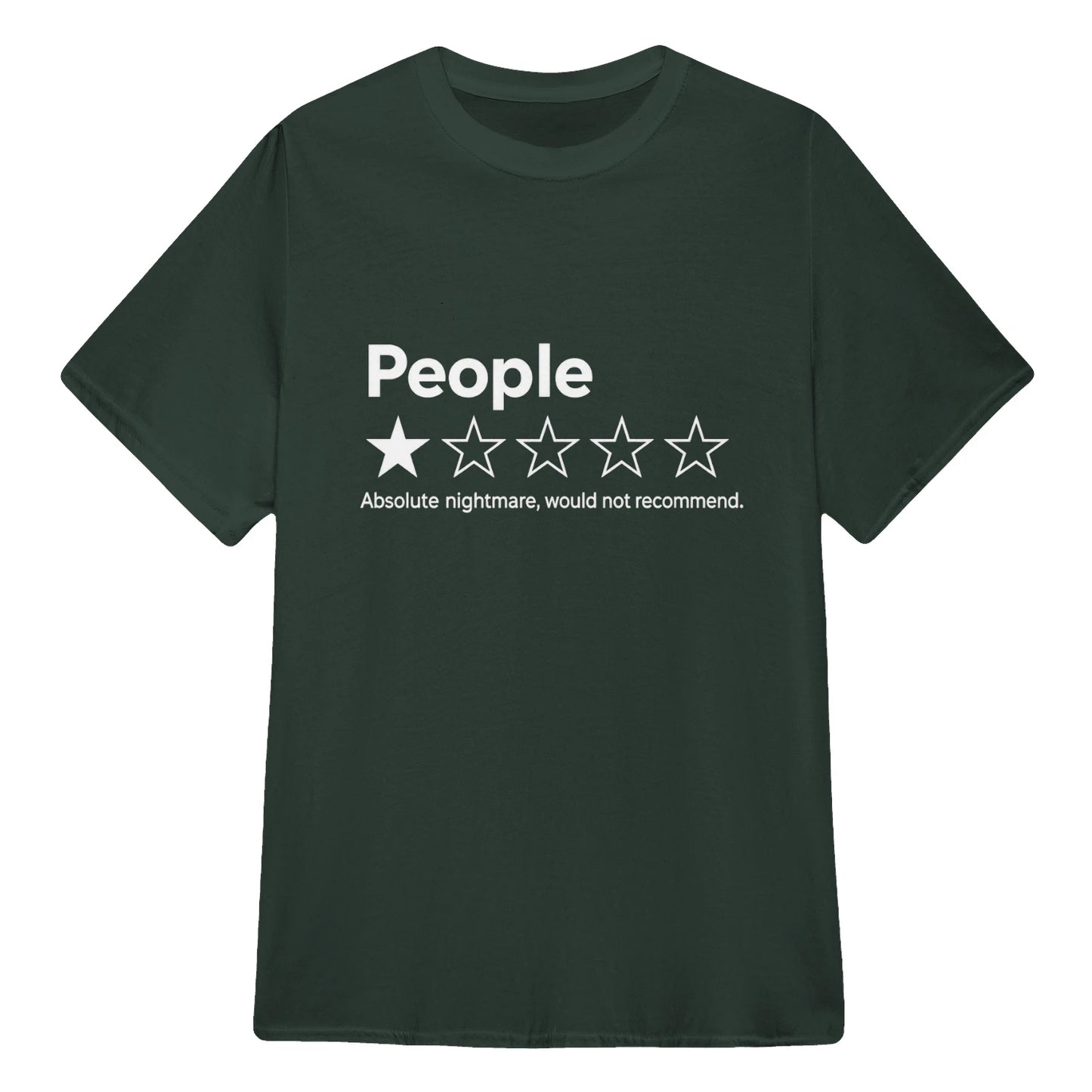 TYIIPLUS™ People ★☆☆☆☆ Funny Graphic T-Shirt | Premium 200G Heavyweight Cotton Unisex Tee