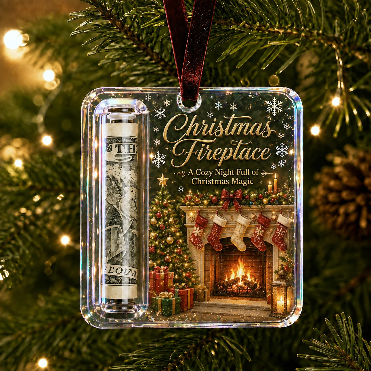 🎄 Christmas Cash Gift Ornament – Turn Cash Into A Christmas Surprise