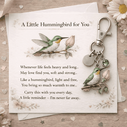 🐦A Little Hummingbird for You keychain🎁A Meaningful Mother’s Day Gift Filled with Love & Comfort