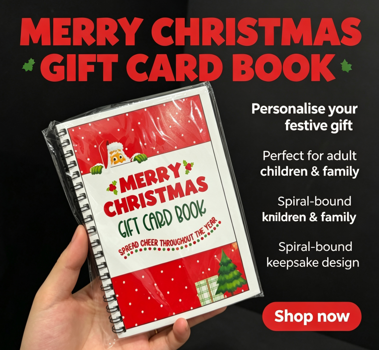 🔥🎁Ready for Christmas!🎅Christmas Gift Card Booklet -👍DIY Spiral-Bound Christmas Gift Card Holder Book