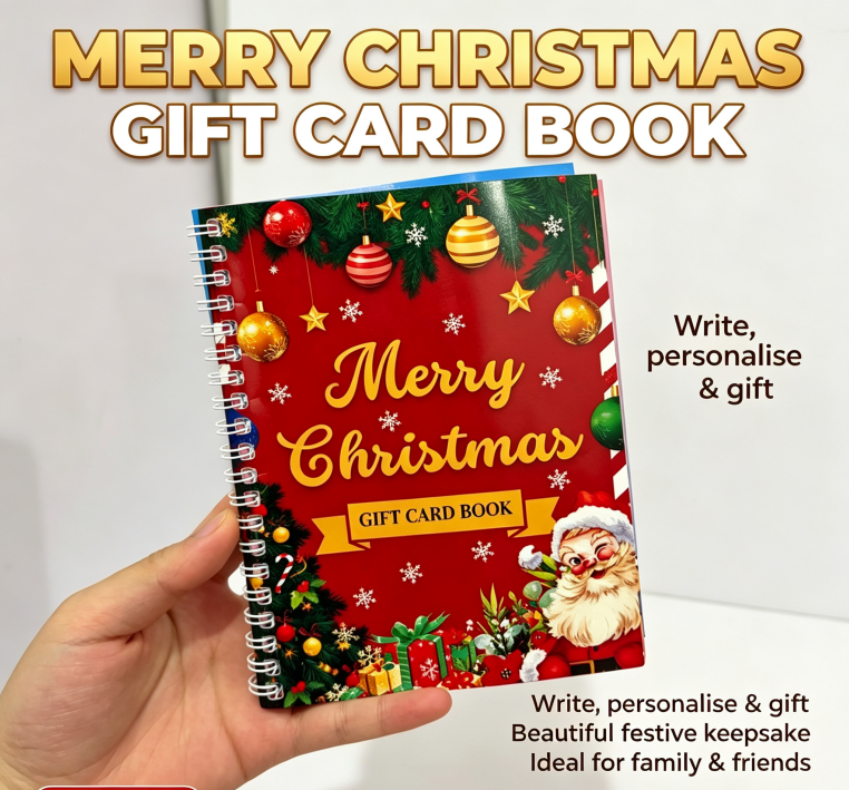 🔥🎁Ready for Christmas!🎅Christmas Gift Card Booklet -👍DIY Spiral-Bound Christmas Gift Card Holder Book