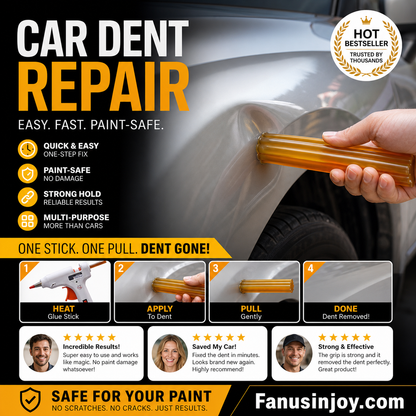 Paintless Dent Repair Glue Stick – Melt, stick, pull – dents disappear. Safe on paint, works on glass & DIY projects