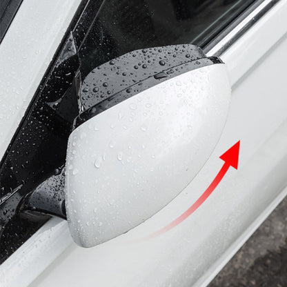 Car Rearview Mirror Rain Visor with 360° Adjustable Blind Spot Round Mirror
