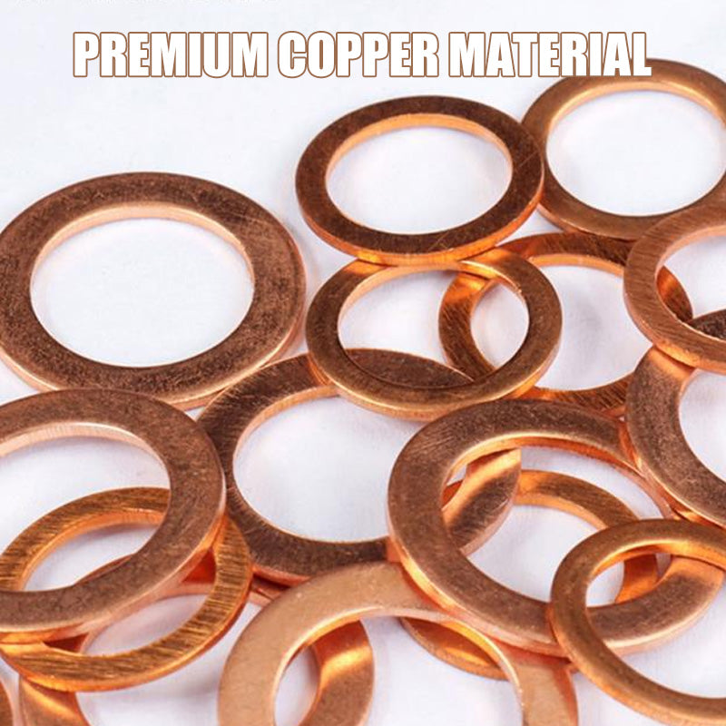 📀Copper Flat Washer Assortment Kit