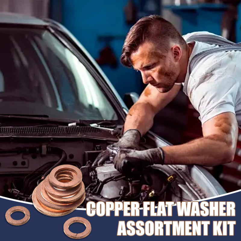 📀Copper Flat Washer Assortment Kit