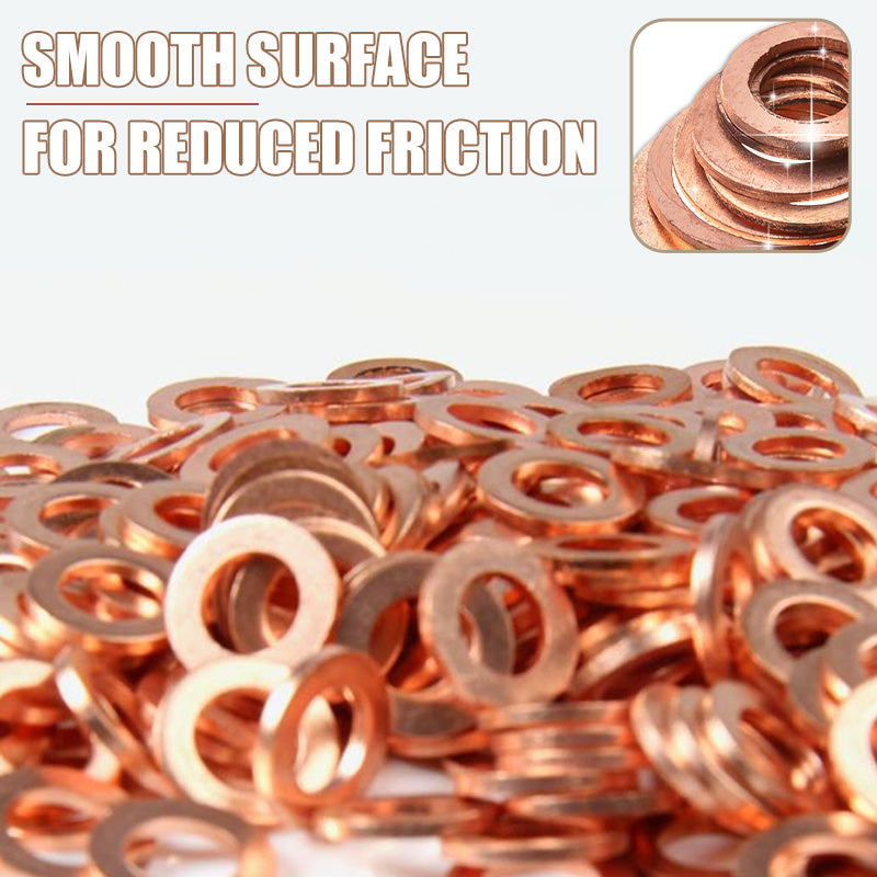 📀Copper Flat Washer Assortment Kit