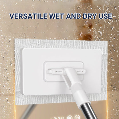 🔥This Week's Special Price:£12.99!! ‼️🧹Disposable Dust Mop with 4 Reusable Cloths✨Lightweight Floor Dusting Mop For Hardwood Tile Floors