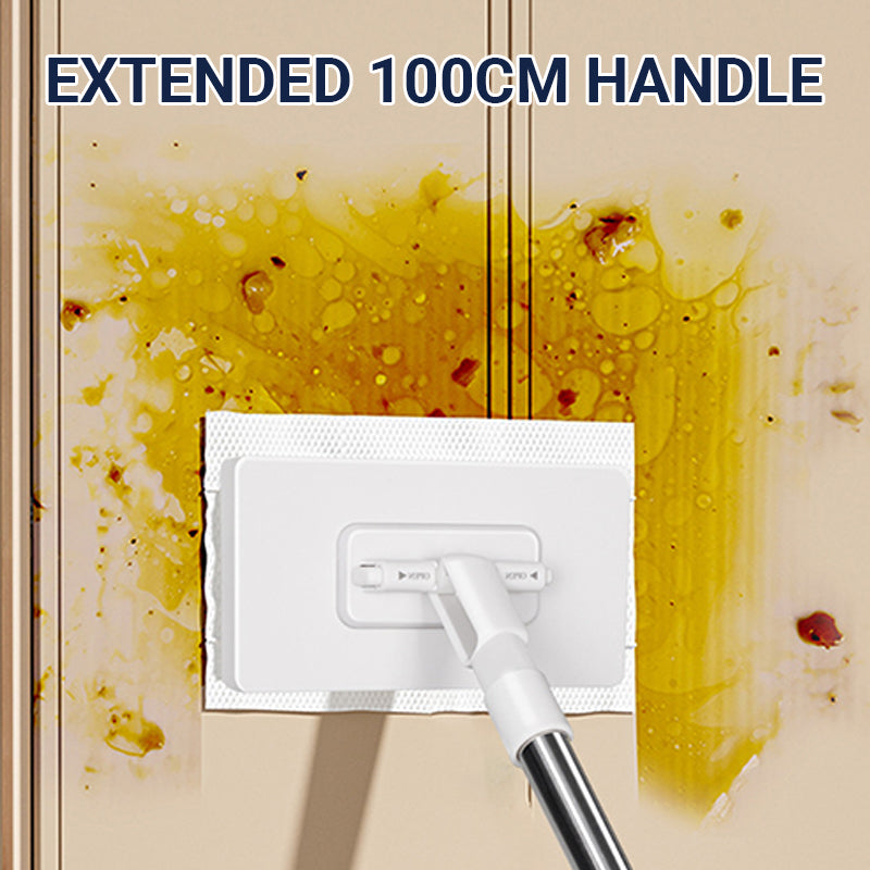 🔥This Week's Special Price:£12.99!! ‼️🧹Disposable Dust Mop with 4 Reusable Cloths✨Lightweight Floor Dusting Mop For Hardwood Tile Floors