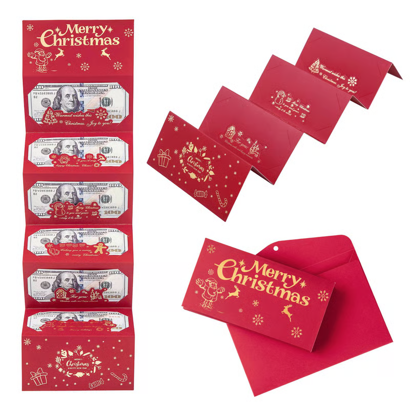 🎄 Fold-Out Christmas Money Gift Card