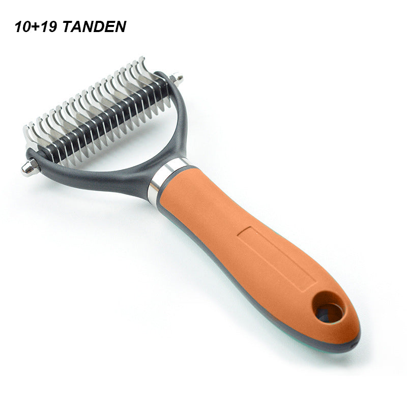 Double-Sided Deshedding Pet Grooming Brush