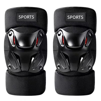 🏍️ Motorcycle Protective Gear Set – Hard Shell Knee & Elbow Guards with Adjustable Fit