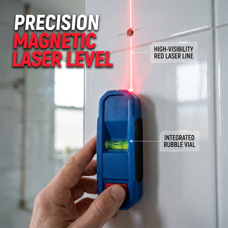 🔧 Magnetic Stud Finder with Laser-Mark