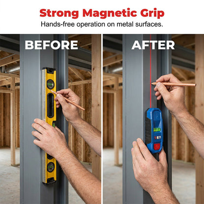 🔧 Magnetic Stud Finder with Laser-Mark