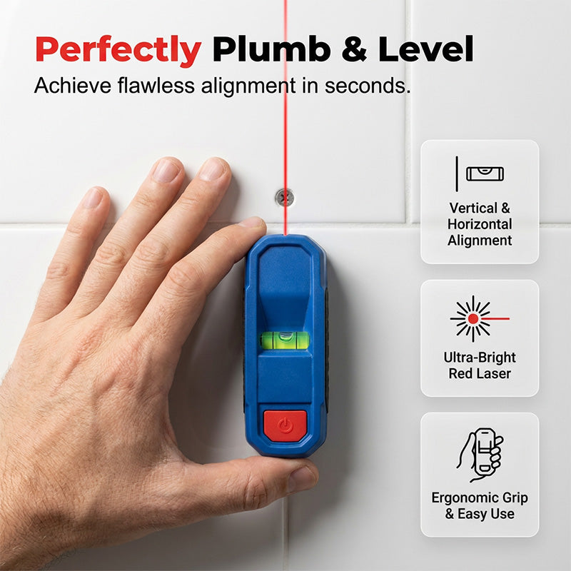 🔧 Magnetic Stud Finder with Laser-Mark