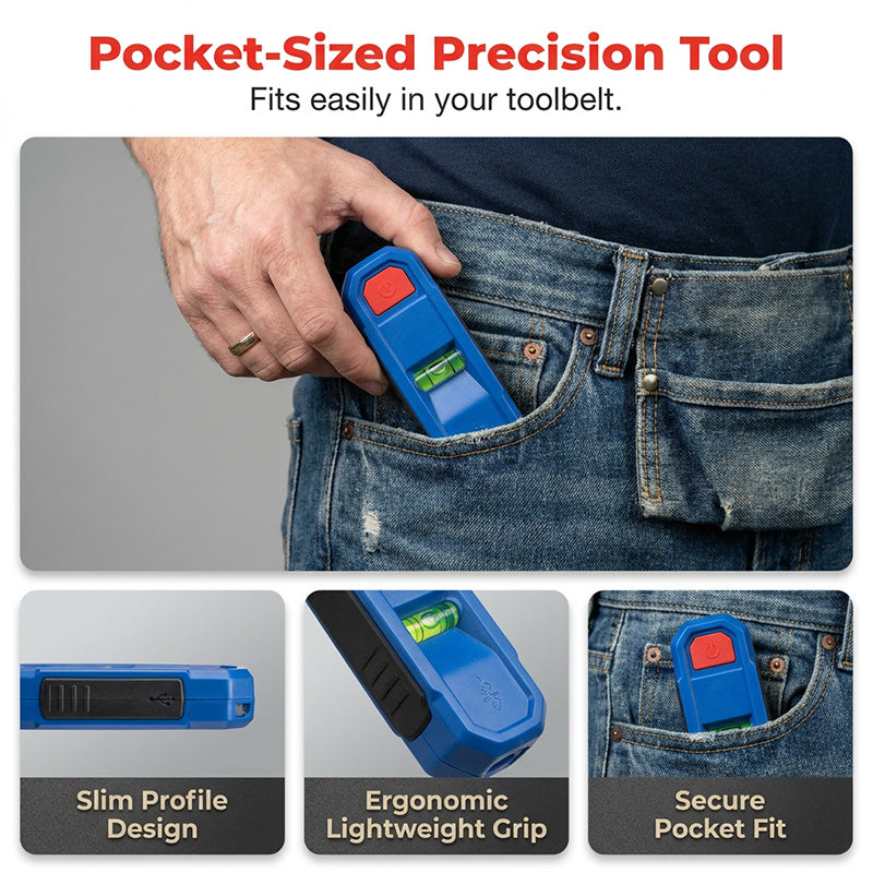 🔧 Magnetic Stud Finder with Laser-Mark