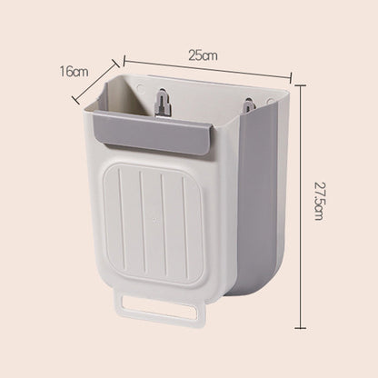 Multipurpose Hanging Collapsible Trash Can – Wall-Mounted Kitchen Waste Bin