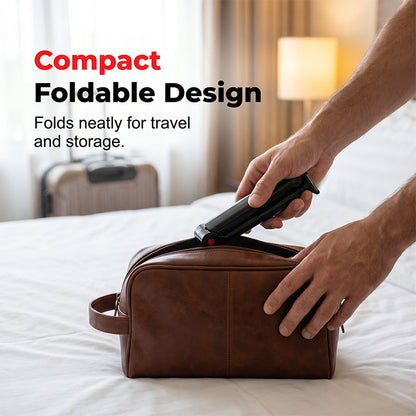 Reach-Anywhere Body Trimmer – Extendable handle, precision heads. Trim back, chest & legs yourself – no help needed! 🧔✨