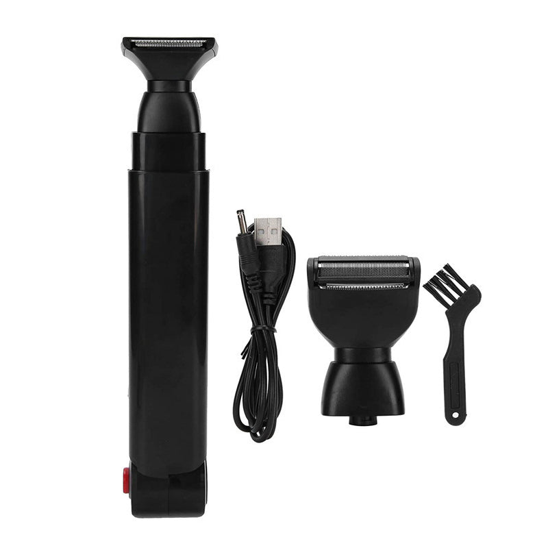 Reach-Anywhere Body Trimmer – Extendable handle, precision heads. Trim back, chest & legs yourself – no help needed! 🧔✨