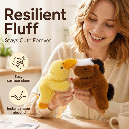 Super Cute Animal Plush Fridge Magnets 🐱🐻🐰 Tiny Lovely Creatures for Home & Car Decor 💡