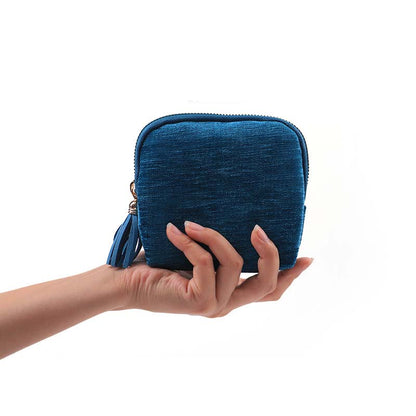 Mini Travel Jewellery Bag with Zip – Compact, Portable & Perfect for Rings, Earrings & Necklaces ✨