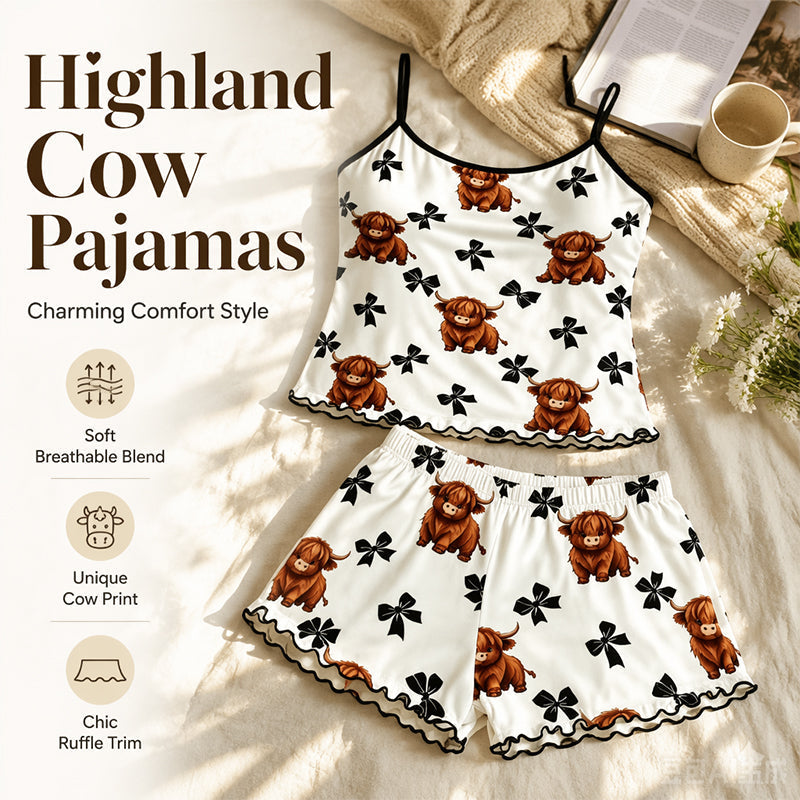 🐮Summer Sleepless Spaghetti Strap Cami Sleepwear Set