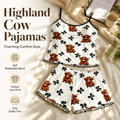 🐮Summer Sleepless Spaghetti Strap Cami Sleepwear Set