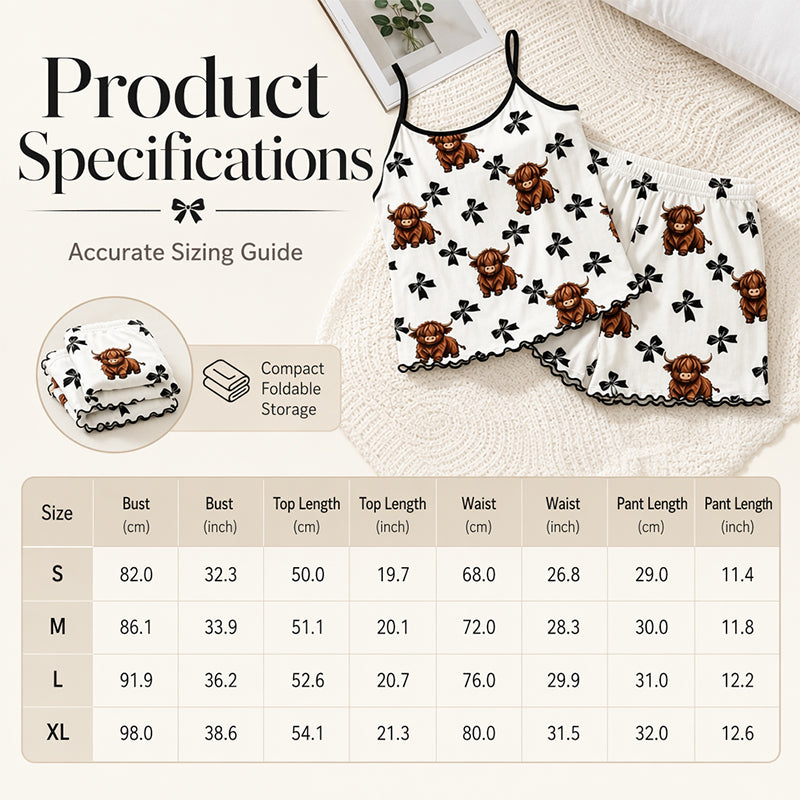 🐮Summer Sleepless Spaghetti Strap Cami Sleepwear Set