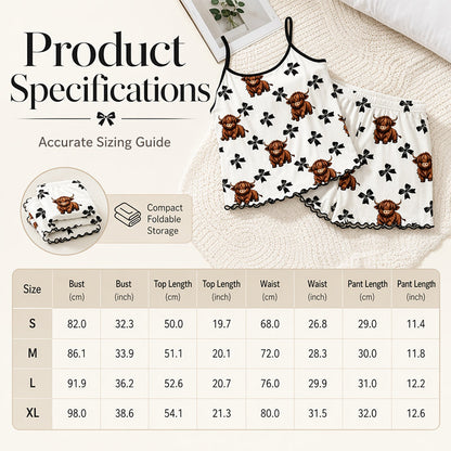 🐮Summer Sleepless Spaghetti Strap Cami Sleepwear Set
