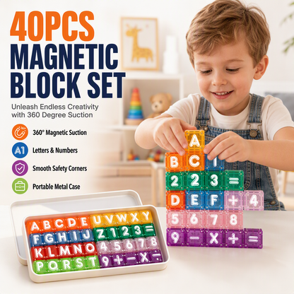 🧩Magnetic Alphabet Number Cubes for Children