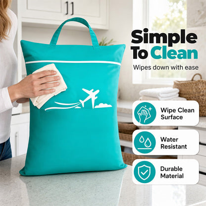 🧳Tyiiplus™ Large Waterproof Travel Laundry Bag - 2 Pack For Wet/Dry Separation 💧