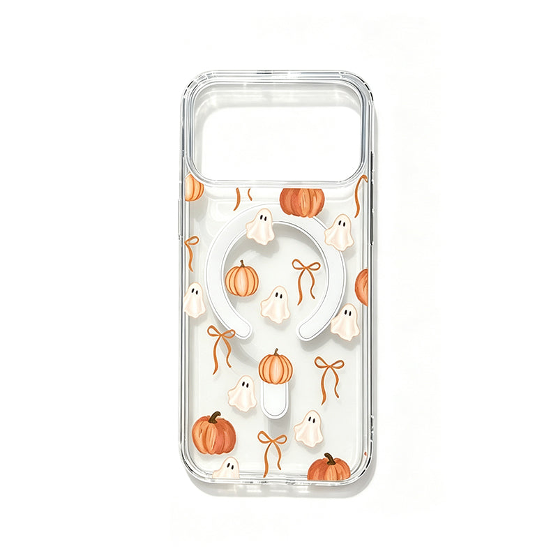 🎃TYIIPLUS™ Halloween Candy Ghost Phone Case – Cute Pumpkin & Ghost Design, Shockproof Magnetic Case for iPhone & Samsung Galaxy