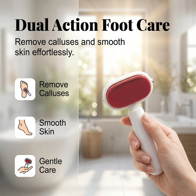 Double-Sided Foot Scraper – Easily Removes Calluses and Dead Skin ✨🦶