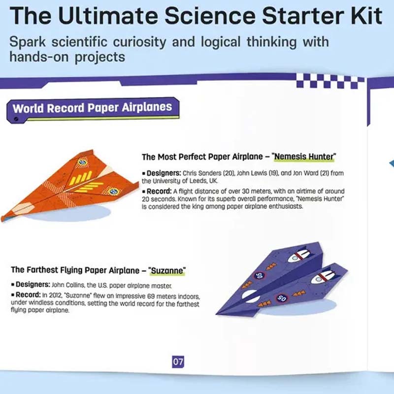 Creative DIY Paper Airplane Set For Kids