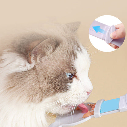 🐱 3-Pack Cat Feeder Spoon – One-Hand Squeeze Feeding Tool