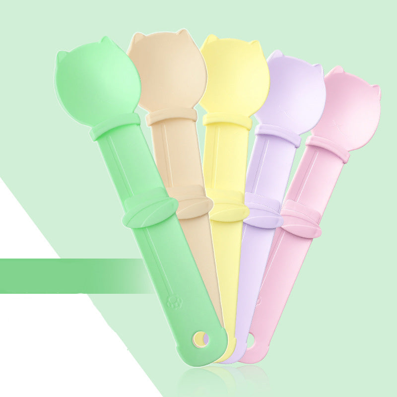 🐱 3-Pack Cat Feeder Spoon – One-Hand Squeeze Feeding Tool