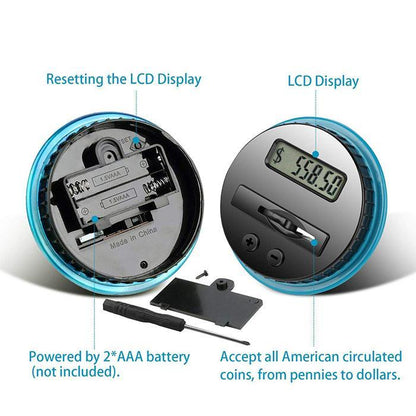 Digital Coin Bank with Automatic Counting