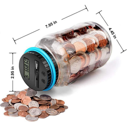 Digital Coin Bank with Automatic Counting