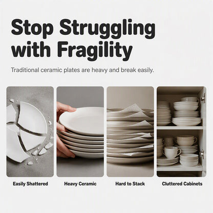 Tyiiplus™ Unbreakable Wheat Straw Dinner Plates
