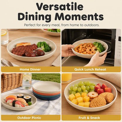 Tyiiplus™ Unbreakable Wheat Straw Dinner Plates