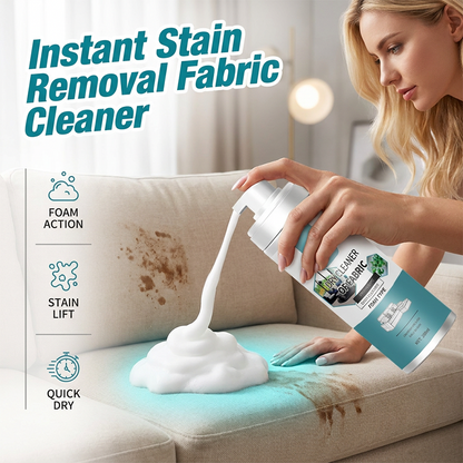 🧼 Lift Stains Instantly! No-Rinse Quick-Dry Fabric Foam Cleaner‑Portable Upholstery Stain Remover for Sofa, Carpet & Fabric Cushions