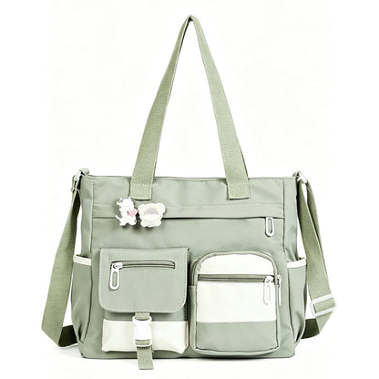 Tyiiplus™ Vintage Large Capacity Multi-Pocket Canvas Tote Bag