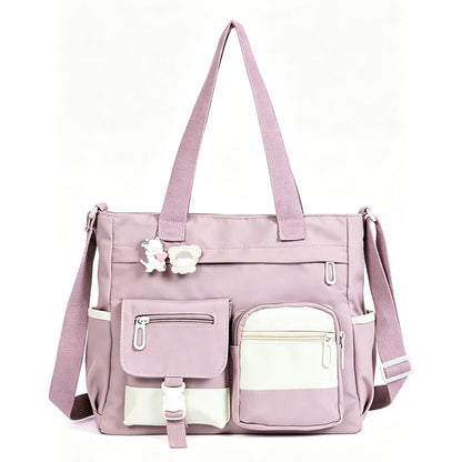 Tyiiplus™ Vintage Large Capacity Multi-Pocket Canvas Tote Bag