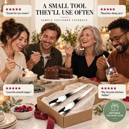 🥄Tyiiplus™ Long-Handle 316L Stainless Steel Dessert Spoon
