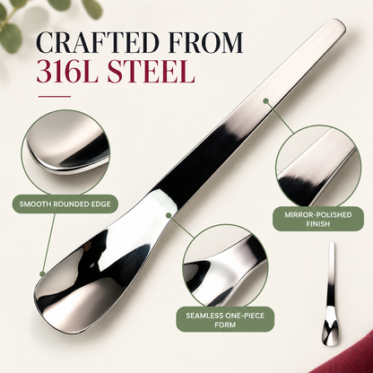 🥄Tyiiplus™ Long-Handle 316L Stainless Steel Dessert Spoon