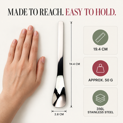 🥄Tyiiplus™ Long-Handle 316L Stainless Steel Dessert Spoon